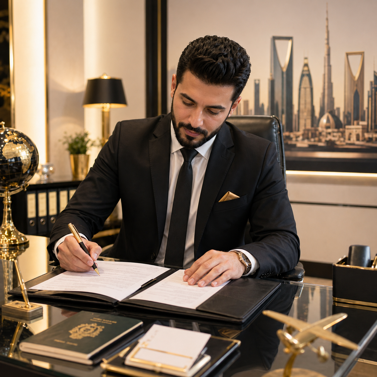 استخراج تأشيرات العمل وعقود العمل للخليج